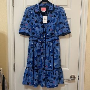 kate spade nouveau bloom fluid shirtdress